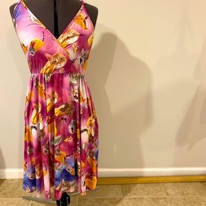 Space taco cat dress with pockets